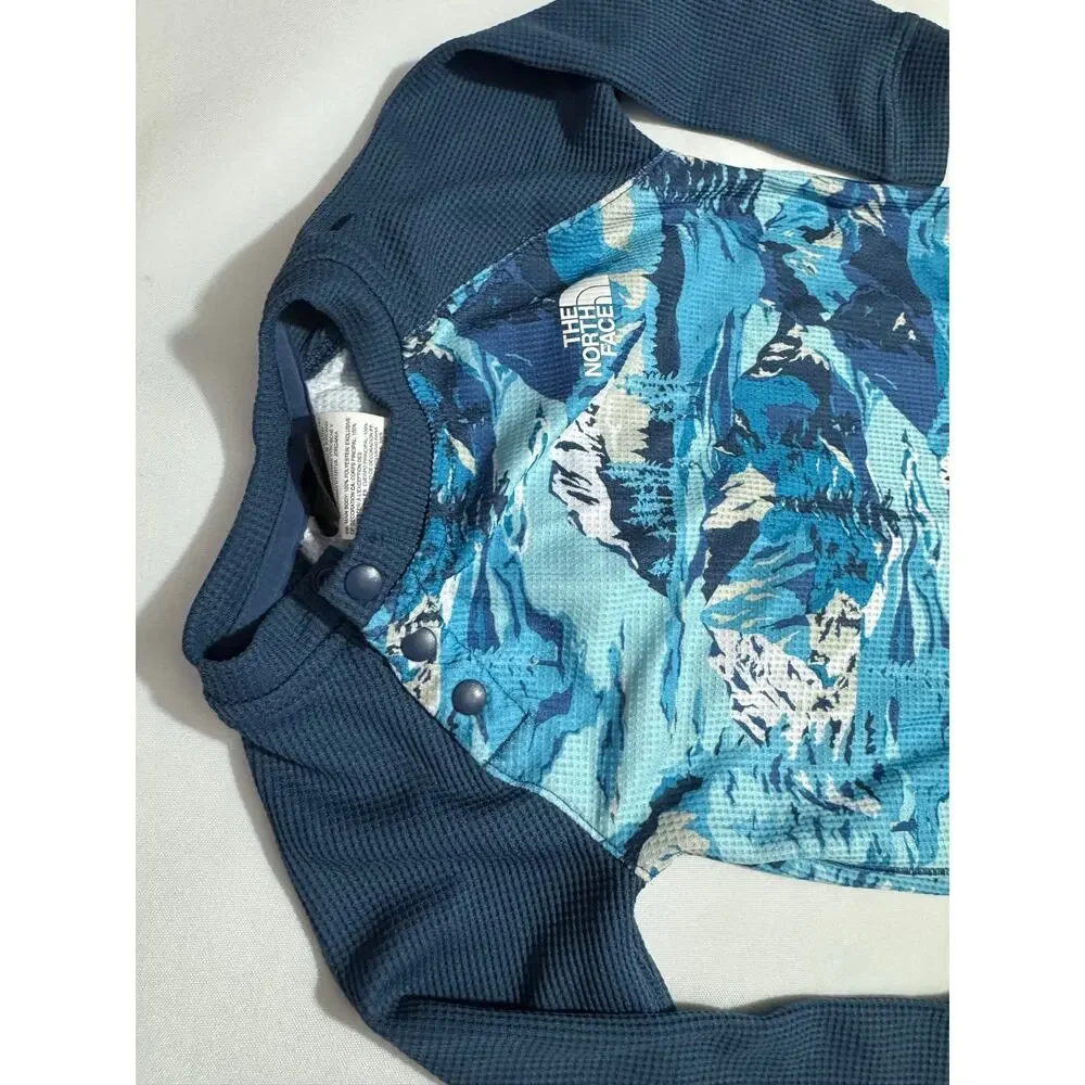 The North Face Baby Camo Mountain Waffle Knit Onesie 12-18 Months
